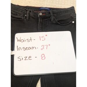 Scotch & Soda Jeans Women's 8 Black Cotton Blend Mid Rise Stretch Denim